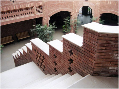 پلکان- ساختمان پی‌جی- کالج کین‌یارد-لاهور